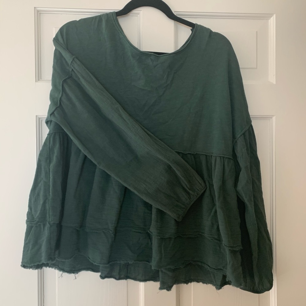 Altar’d State Green Flowy Top Size M